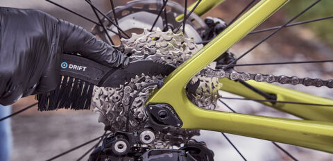Cassetteklauw in combinatie met een racefietscassette.